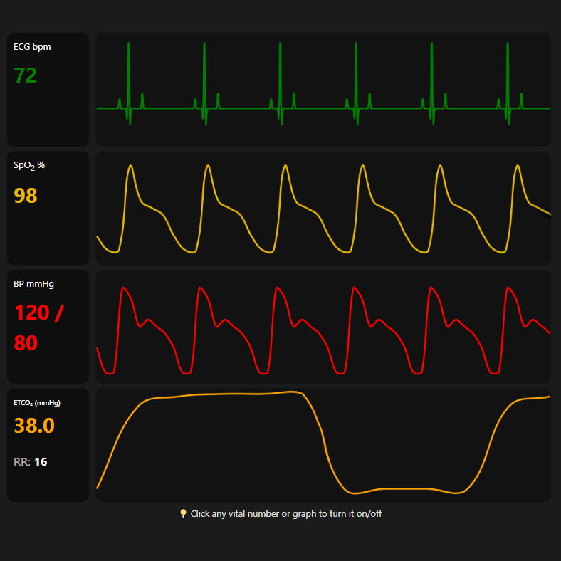 Vital Signs Monitoring Interface